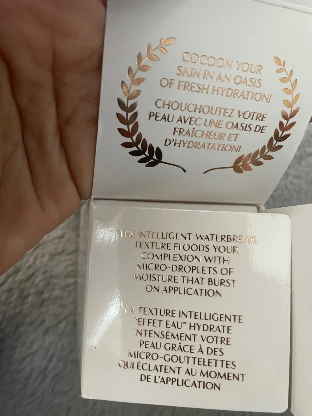 Charlotte Tilbury lettering ideal hydrating